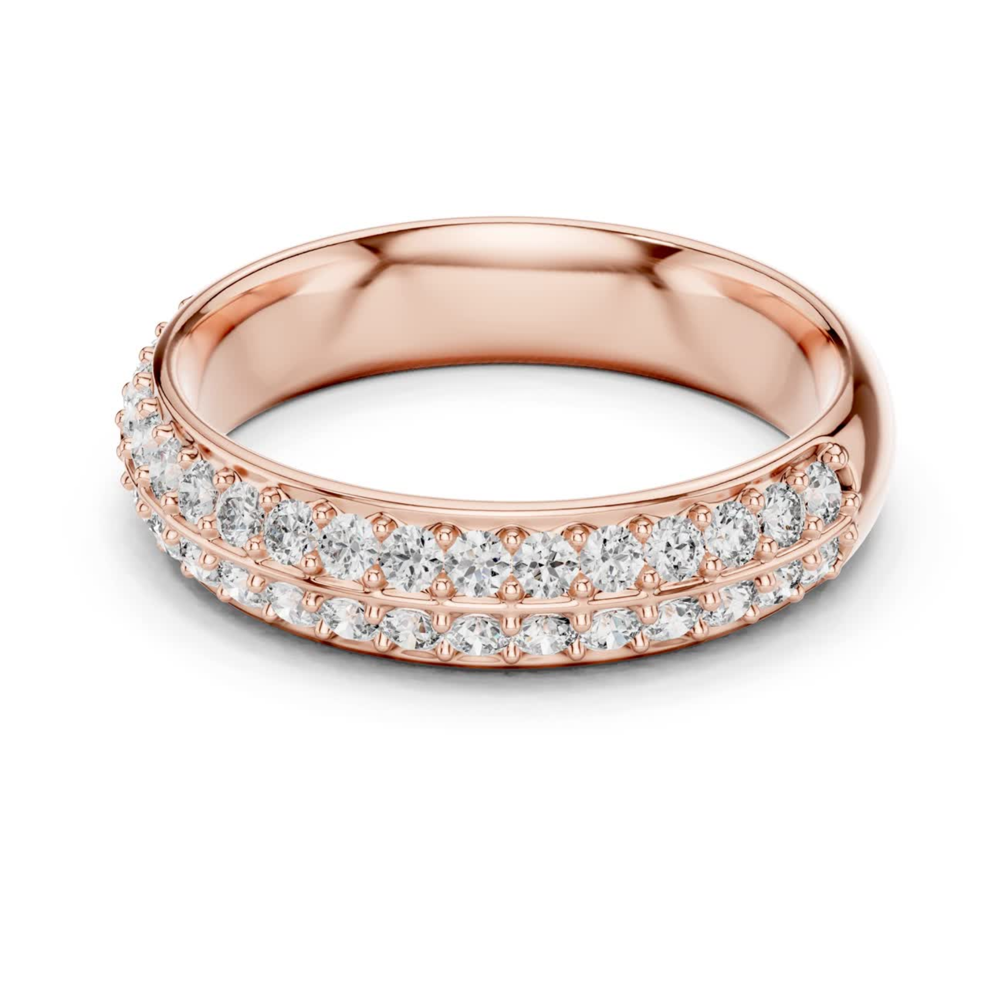Rose gold double row diamond pave band ring
Round diamond pave band in rose gold
Rose gold wide band with diamond pave rows
Double row round diamond rose gold ring
Rose gold diamond pave wedding band ring
Modern rose gold ring with diamond pave setting
Lab grown diamond double row pave band
Rose gold anniversary band with round diamonds
Diamond pave band ring in rose gold finish
Wide rose gold diamond band with pave details