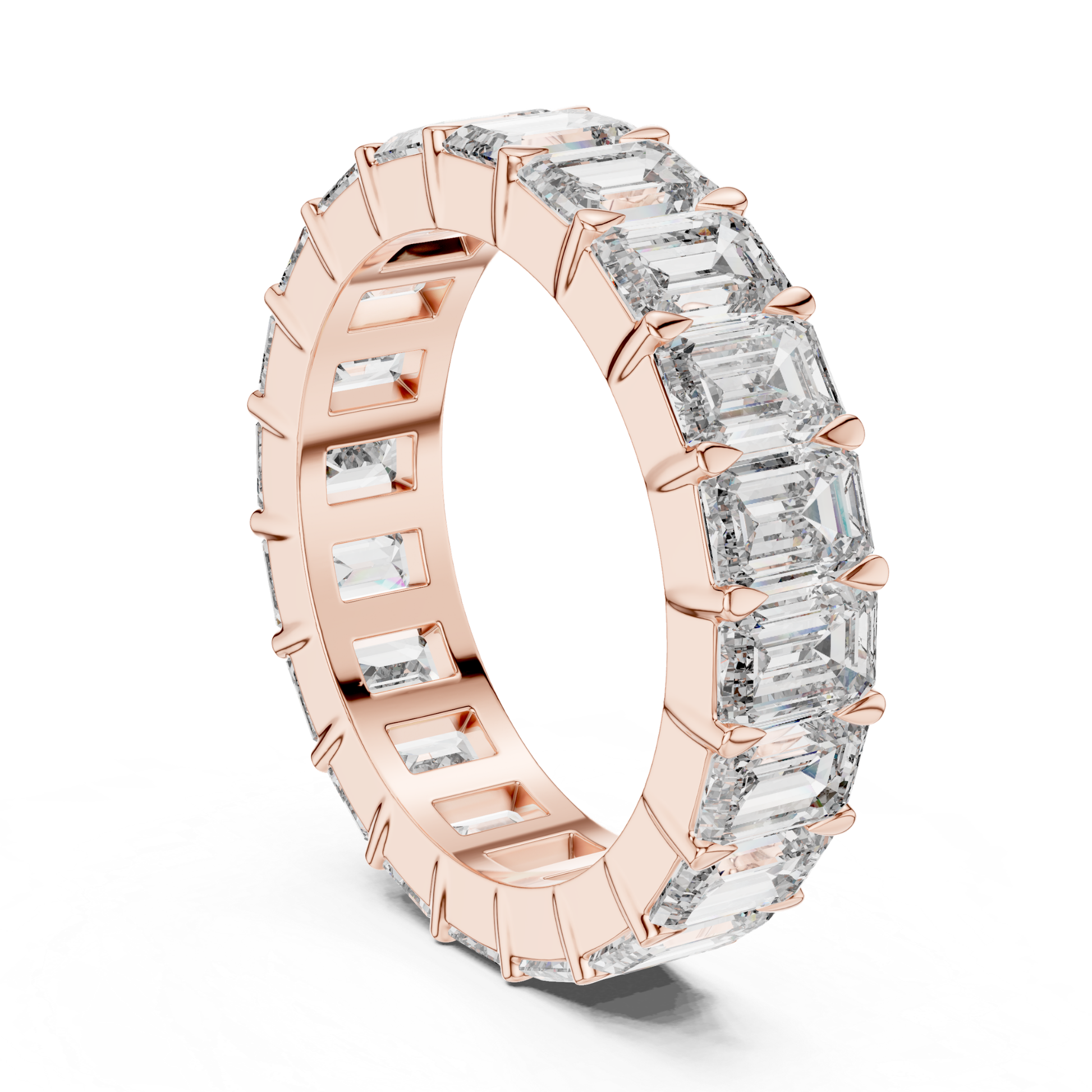 Rose Gold Emerald Cut Diamond Ring Side Angle
Emerald Diamond Eternity Band Rose Gold Side Angle
Rose Gold Diamond Eternity Ring Angled View
Emerald Cut Diamond Band Rose Gold Side Profile
Rose Gold Full Eternity Diamond Ring Angle
Emerald Diamond Wedding Band Rose Gold Angle
Rose Gold Shared Prong Diamond Ring Angle
Emerald Cut Anniversary Ring Rose Gold Angle
Rose Gold Luxury Emerald Diamond Band Angle
Emerald Diamond Eternity Ring Rose Gold Profile
