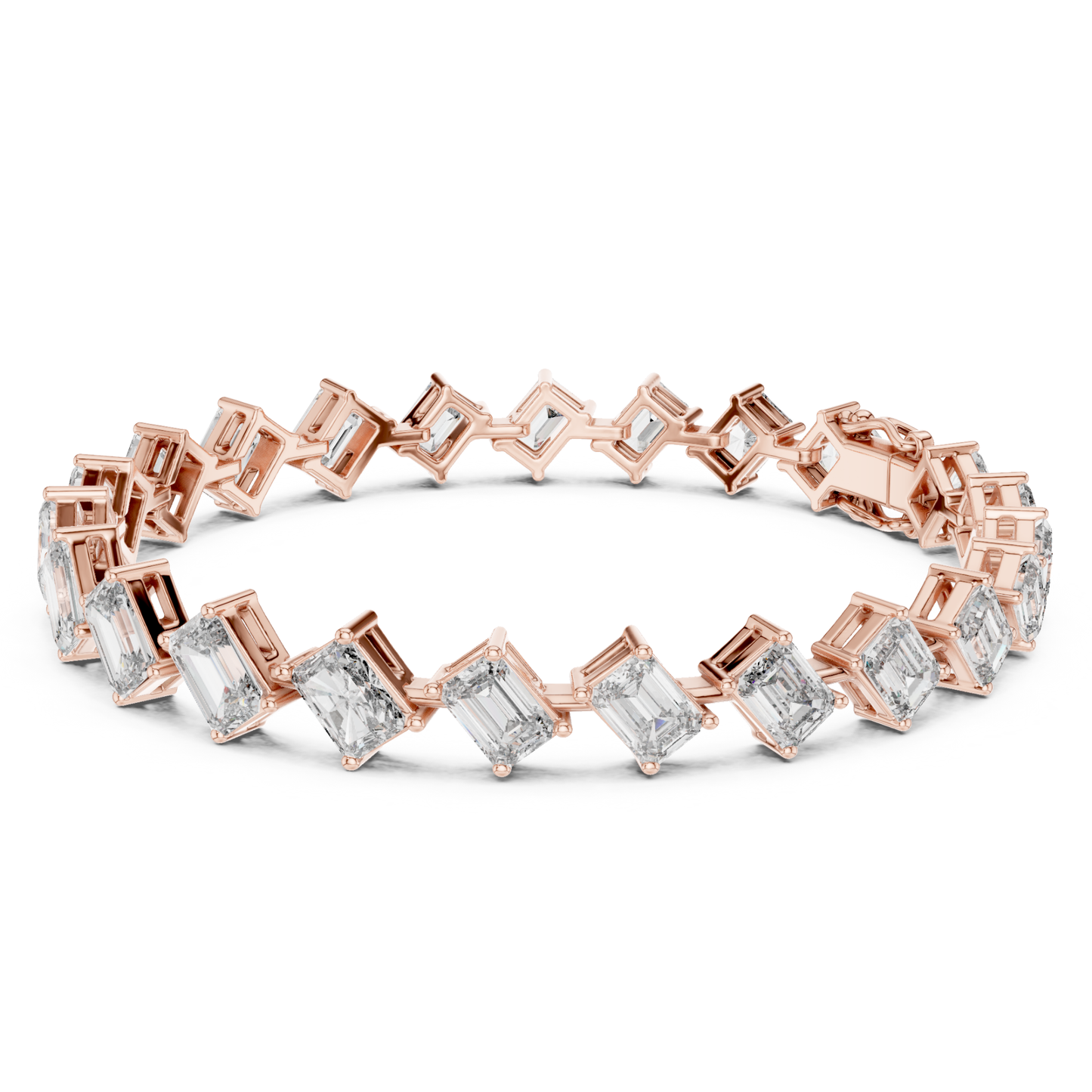Rose gold floating emerald cut diamond tennis bracelet
Emerald cut diamond bracelet with open link design
Luxury rose gold geometric diamond tennis bracelet
Modern floating diamond bracelet for women
Fine jewelry emerald cut diamond bracelet in rose gold
Premium rose gold bracelet with step cut diamonds
Designer floating emerald diamond tennis bracelet
Elegant rose gold bracelet with emerald cut diamonds
Contemporary diamond line bracelet in rose gold
Solid rose gold floating emerald diamond bracelet