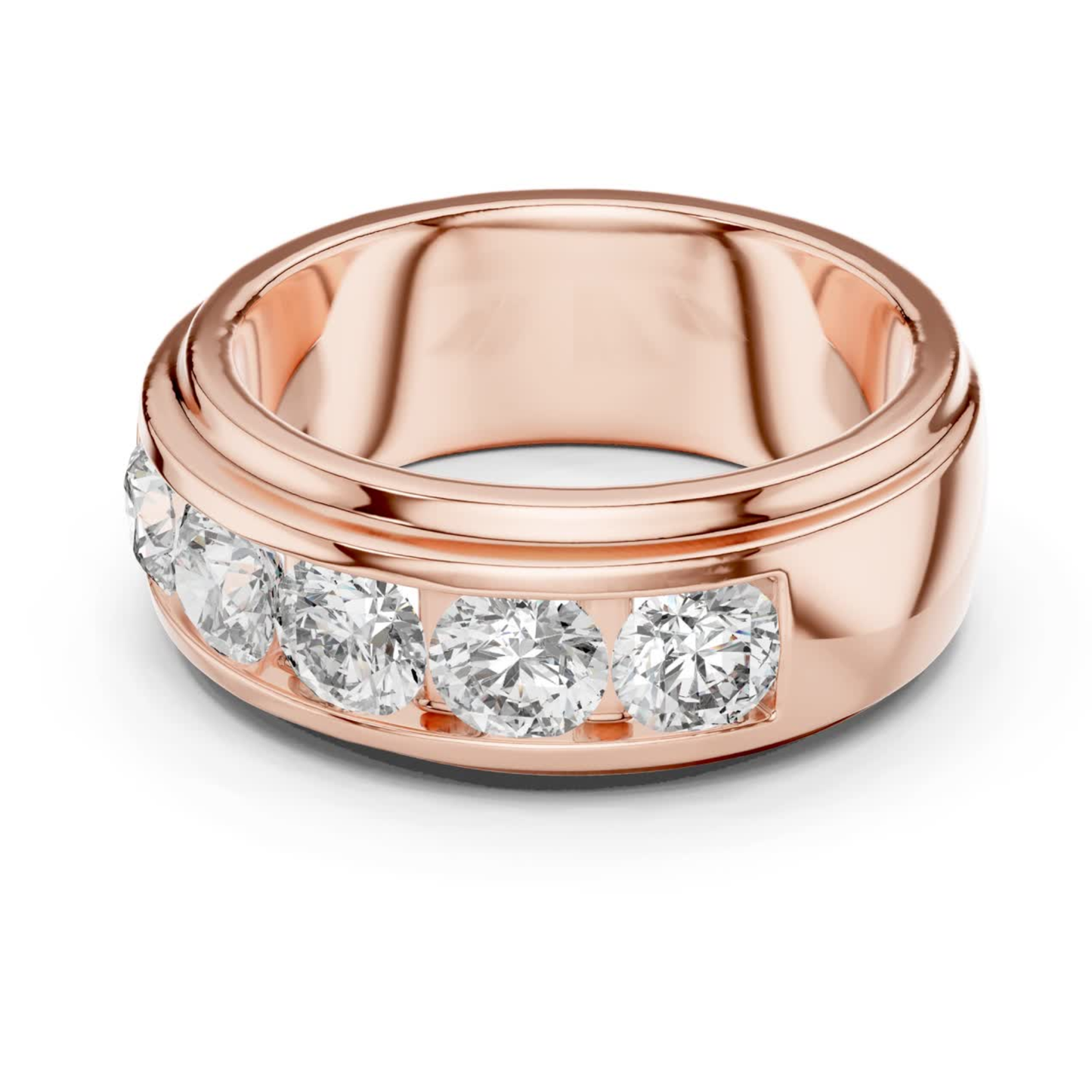 Rose Gold Flush Set Round Diamond Ring
Wide Rose Gold Band With Diamonds
Rose Gold Partial Diamond Band Ring
Modern Rose Gold Diamond Band
Thick Rose Gold Round Diamond Ring
Round Diamond Flush Set Rose Gold Ring
Polished Rose Gold Wide Band Ring
Contemporary Rose Gold Diamond Ring
Rose Gold Channel Style Diamond Band
Bold Rose Gold Round Diamond Ring