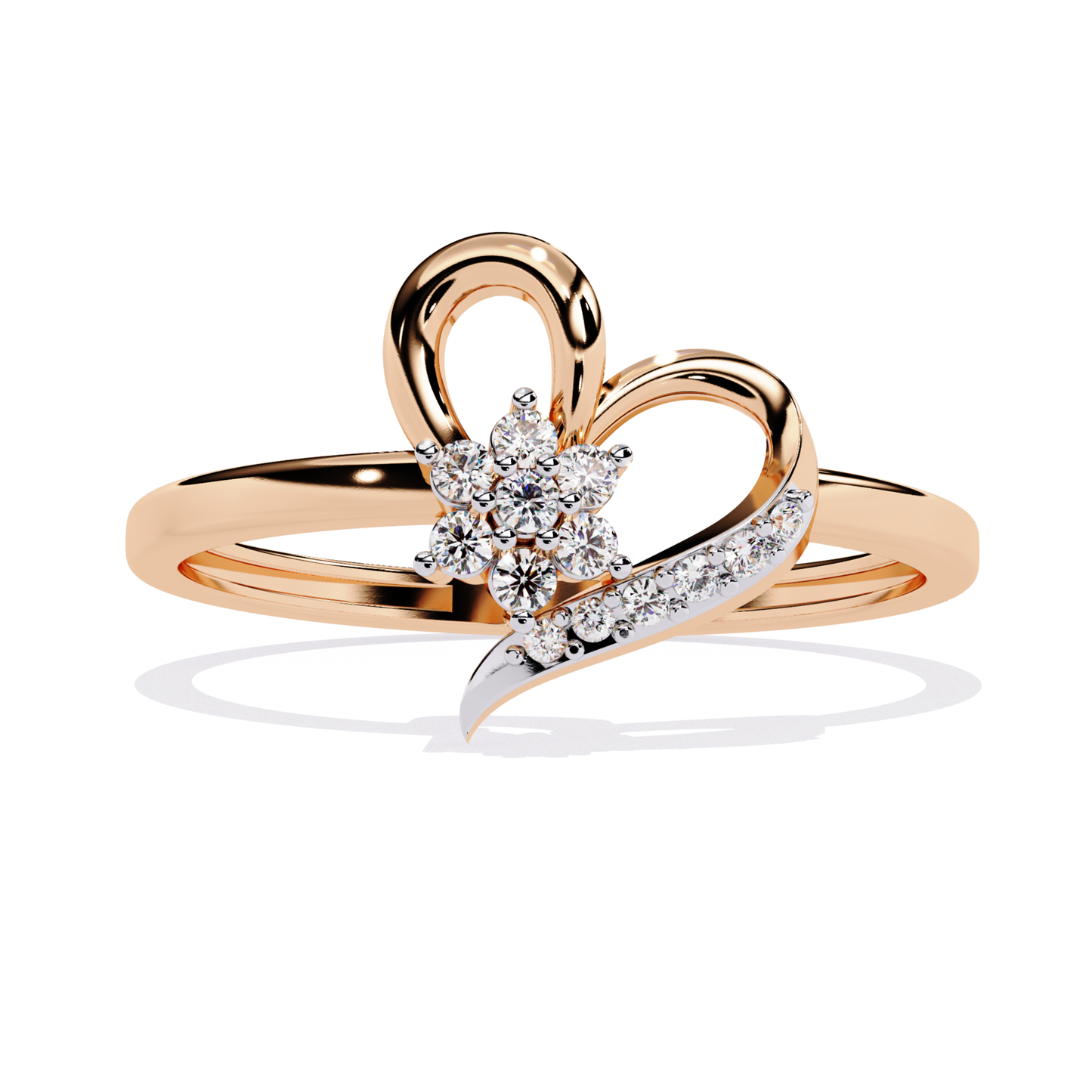 Rose gold heart diamond ring
Heart design rose gold ring
Rose gold ring with heart motif
Diamond heart ring rose gold
Rose gold heart style ring
Rose gold ring with small diamonds
Heart pattern rose gold diamond ring
Rose gold heart ring front view
Elegant rose gold heart ring
Rose gold diamond heart band