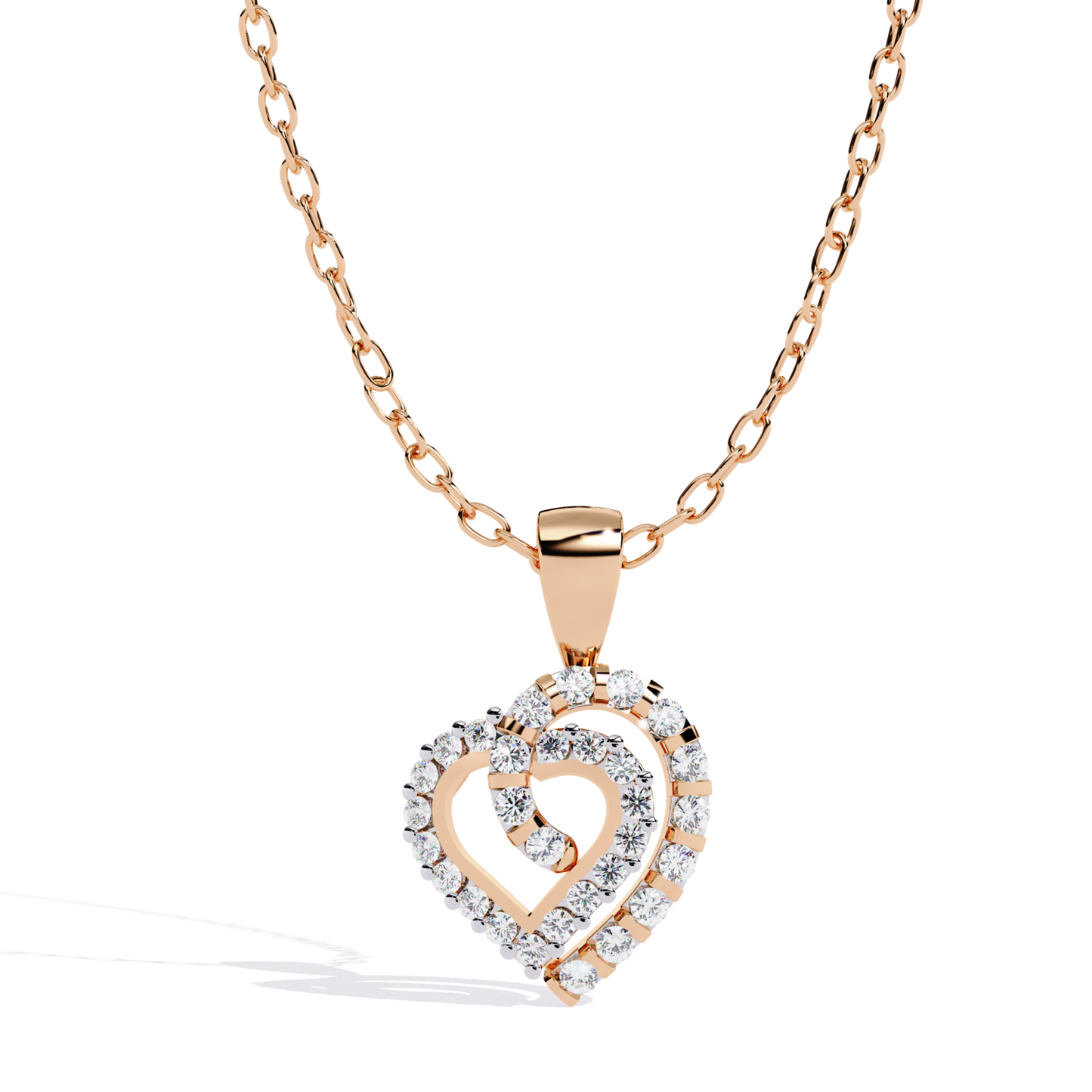 Rose Gold Layered Heart Round Diamond Pendant
Rose Gold Double Heart Diamond Pendant
Layered Heart Pavé Diamond Pendant
Round Diamond Layered Heart Necklace
Rose Gold Heart Frame Diamond Pendant
Open Layered Heart Diamond Pendant
Rose Gold Diamond Heart Drop Pendant
Heart Outline Round Diamond Pendant
Elegant Layered Heart Gold Pendant
Rose Gold Heart Pendant With Round Diamonds