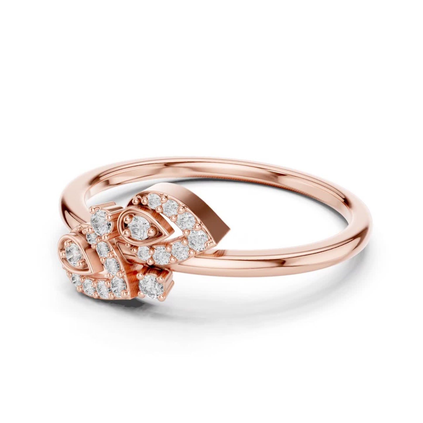 Side view rose gold leaf inspired diamond ring
Rose gold open leaf diamond ring profile view
Modern rose gold nature inspired diamond ring
Rose gold curved leaf design diamond band
Elegant rose gold pave diamond leaf ring
Rose gold marquise leaf style diamond ring
Contemporary rose gold openwork diamond ring
Rose gold flowing leaf diamond band design
Minimal rose gold leaf motif diamond ring
Rose gold diamond leaf ring side angle