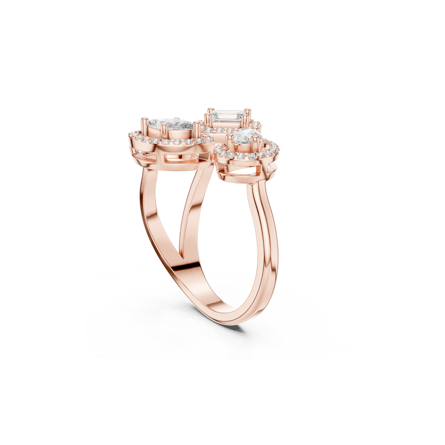 Back View Rose Gold Multi Shape Diamond Halo Ring
Rear View Rose Gold Halo Diamond Ring
Rose Gold Multi Stone Ring Back Profile
Halo Diamond Ring Gallery View In Rose Gold
Open Gallery Diamond Ring Back View
Split Band Halo Ring Rear View
Emerald And Marquise Halo Ring Back Angle
Rose Gold Statement Ring Back Profile
Multi Diamond Halo Ring Rear Detail
Designer Halo Ring Back View In Rose Gold