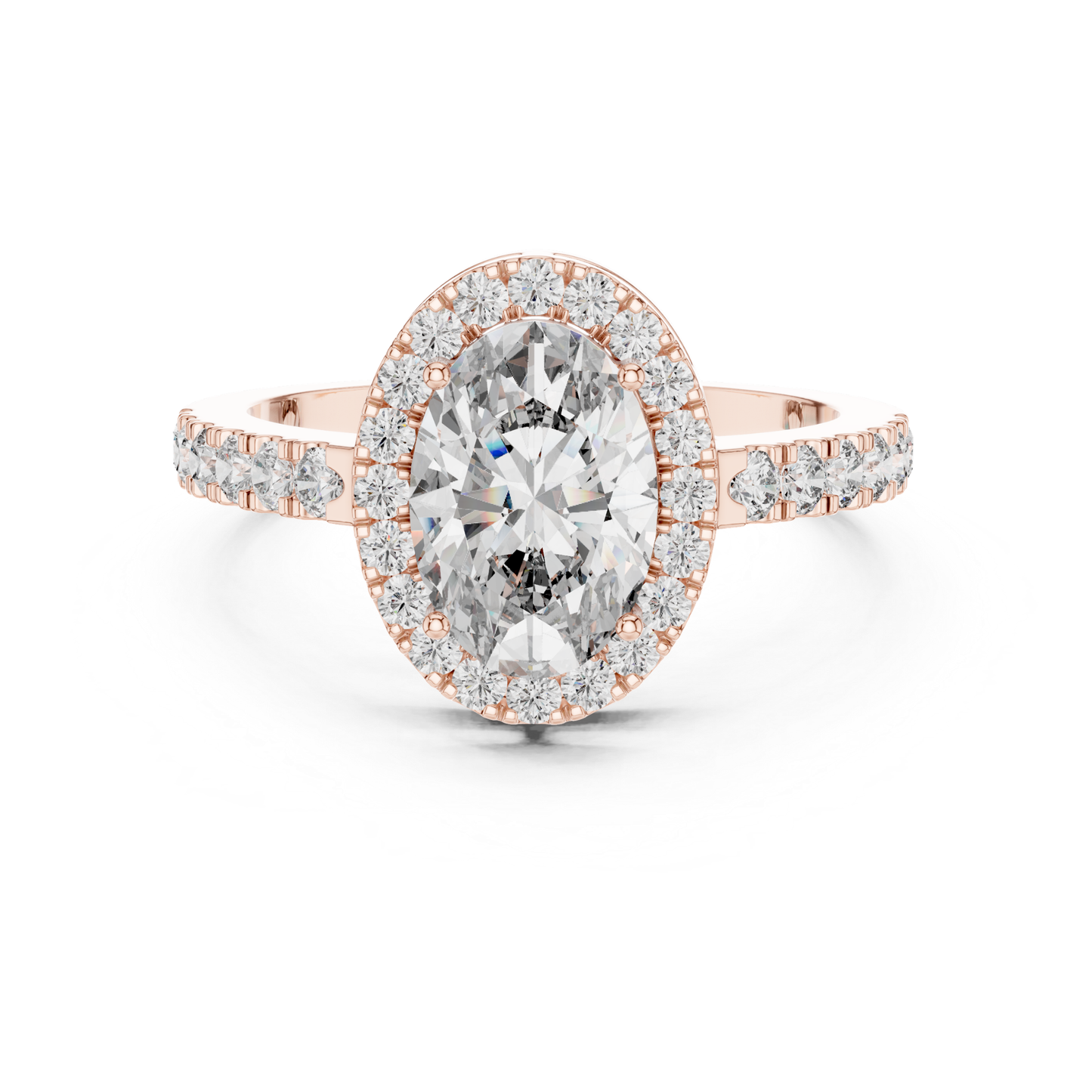 Rose gold oval halo diamond engagement ring
Oval halo diamond ring in rose gold
Rose gold oval cut halo ring
Oval diamond halo ring with accent diamonds
Rose gold oval diamond ring with split accents
Lab grown oval halo engagement ring
Rose gold oval center halo ring
Oval diamond ring with diamond shoulders
Rose gold halo ring with oval center stone
Classic oval halo diamond ring