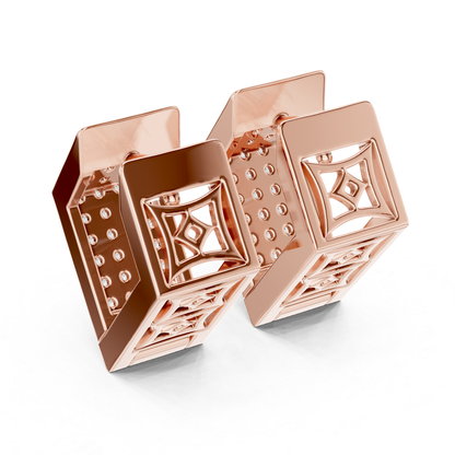 Back angle rose gold Pave diamond hoop earrings
Rose gold diamond hoop earrings rear angle
Rose gold hoop earrings open gallery back view
Geometric diamond hoop earrings rose gold rear angle
Rose gold Pave diamond earrings back perspective
Round diamond hoop earrings rose gold back angle
Rose gold earrings with open gallery design
Rear angle rose gold diamond hoop earrings
Rose gold Pave earrings lattice gallery view
Rose gold diamond hoop earrings backside angle