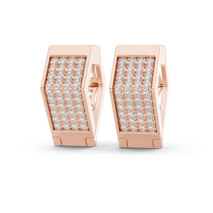 Front angle view rose gold Pave diamond hoop earrings
Rose gold round diamond hoop earrings angle view
Rose gold rectangular Pave diamond earrings
Round diamond hoop earrings in rose gold
Rose gold Pave diamond earrings perspective view
Geometric diamond hoop earrings in rose gold
Multi row diamond hoop earrings angle view
Rose gold diamond earrings with rectangular top
Front angled rose gold round diamond earrings
Rose gold Pave set diamond hoop earrings