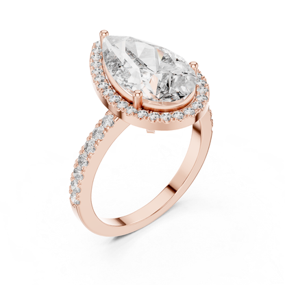 Rose gold pear diamond halo ring angled view
Angled view of rose gold pear diamond halo ring
Rose gold pear cut diamond halo engagement ring
Pear solitaire diamond ring with halo setting
Rose gold pear diamond ring with pave band
Pear shaped halo ring in rose gold
Rose gold pear lab grown diamond ring
Rose gold pear halo ring with diamond band
Angled rose gold pear engagement ring
Rose gold pear halo diamond ring