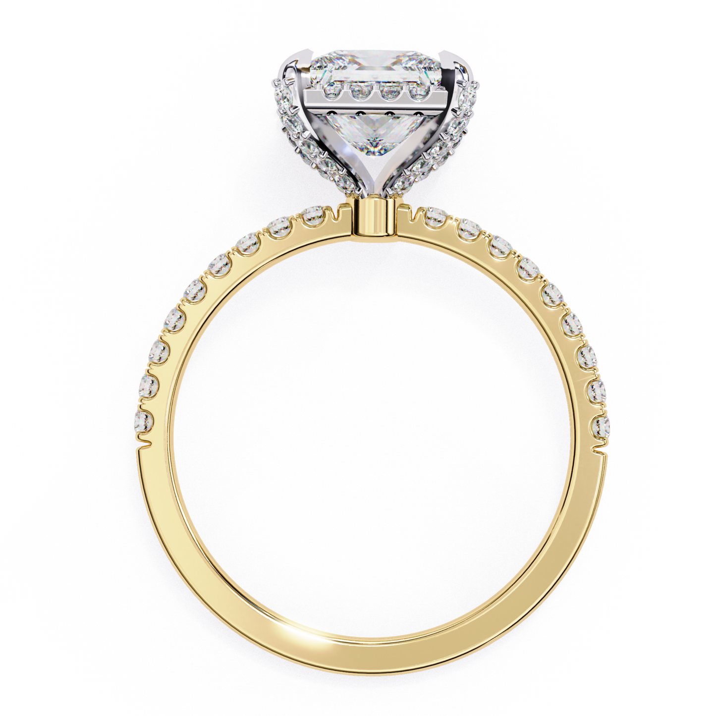 Princess cut diamond ring side view
Rose gold princess diamond ring profile
Side view of princess diamond ring
Princess cut diamond ring setting view
Rose gold band with princess diamond
Princess diamond ring gallery view
Fine jewelry princess diamond ring side
Engagement ring side view with diamonds
Princess cut diamond ring on white background
Classic princess diamond ring side profile
