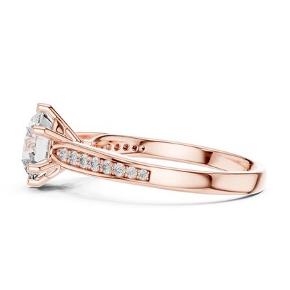 Rose Gold Round Brilliant Diamond Pave Ring Side Profile
Round Cut Diamond Ring with Pave Accent Band
Rose Gold Diamond Ring Side Detail Design
Fine Jewelry Diamond Ring with Accent Stones
Rose Gold Classic Diamond Band Ring Style
Elegant Round Diamond Ring Side Profile Rose Gold
Rose Gold Luxury Diamond Ring with Pave
Premium Diamond Ring with Rose Gold Shank
Rose Gold Delicate Diamond Accent Ring
Timeless Round Brilliant Diamond Ring Rose Gold