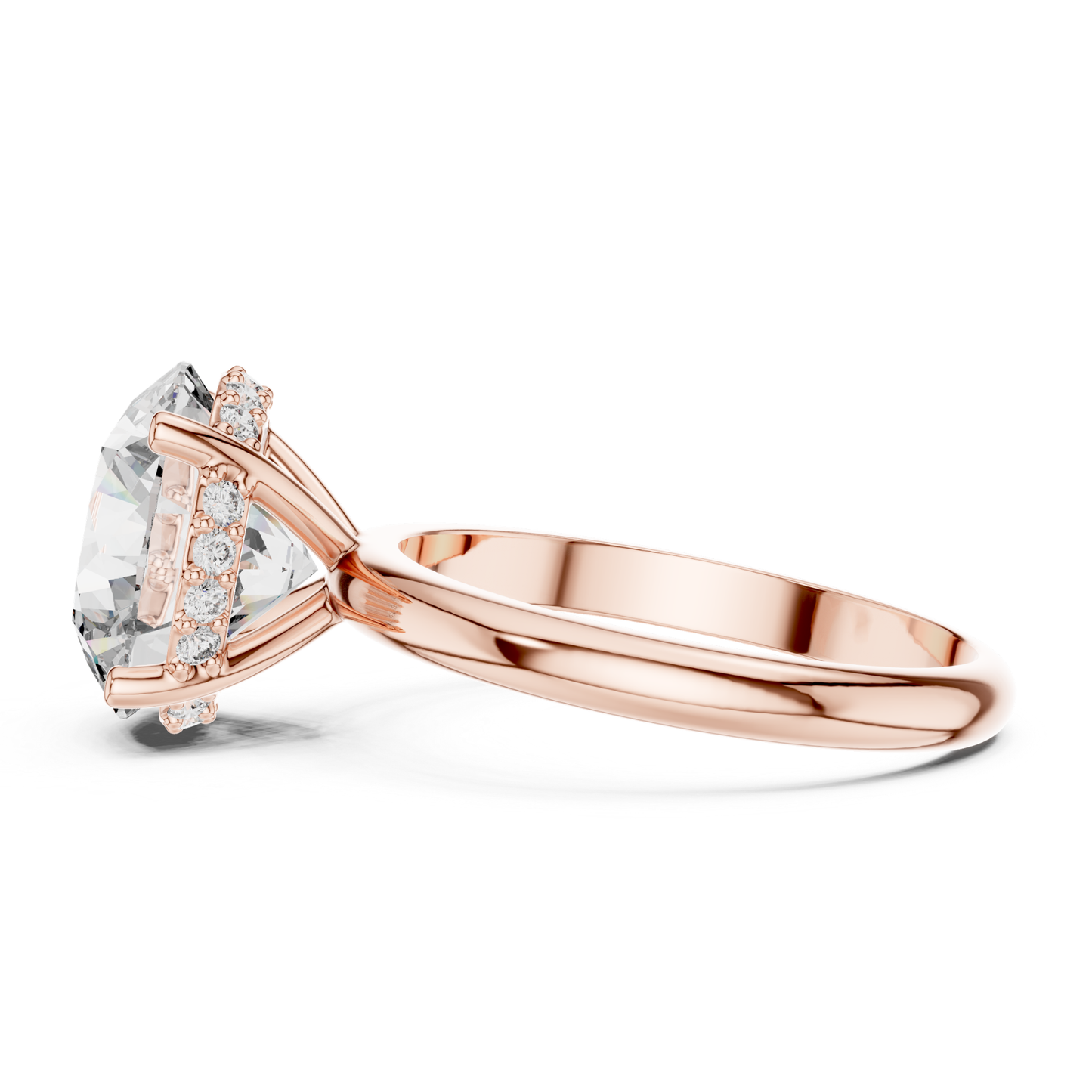 Rose gold round brilliant solitaire ring side view
Side view of round brilliant diamond ring
Rose gold four prong solitaire ring profile
Round brilliant diamond ring with hidden halo
Rose gold hidden halo diamond ring
Lab grown round brilliant solitaire ring
Rose gold ring with hidden halo setting
Side profile of round brilliant diamond ring
Rose gold polished solitaire ring profile
Round brilliant hidden halo engagement ring