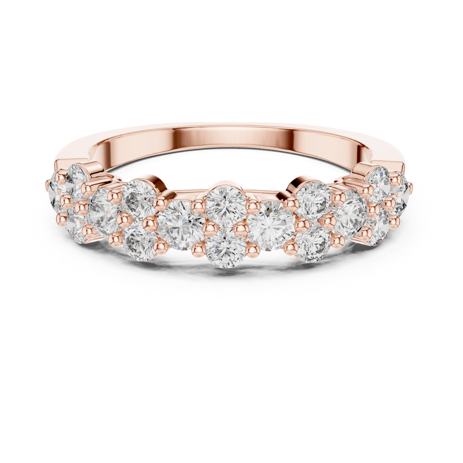 Rose gold round diamond cluster band ring
Round diamond wedding band in rose gold
Rose gold multi diamond anniversary ring
Round cut diamond stackable band ring
Rose gold shared prong diamond band
Minimal diamond cluster ring in rose gold
Elegant round diamond band ring
Rose gold floral diamond band ring
Round diamond statement band in rose gold
Rose gold diamond cluster wedding ring