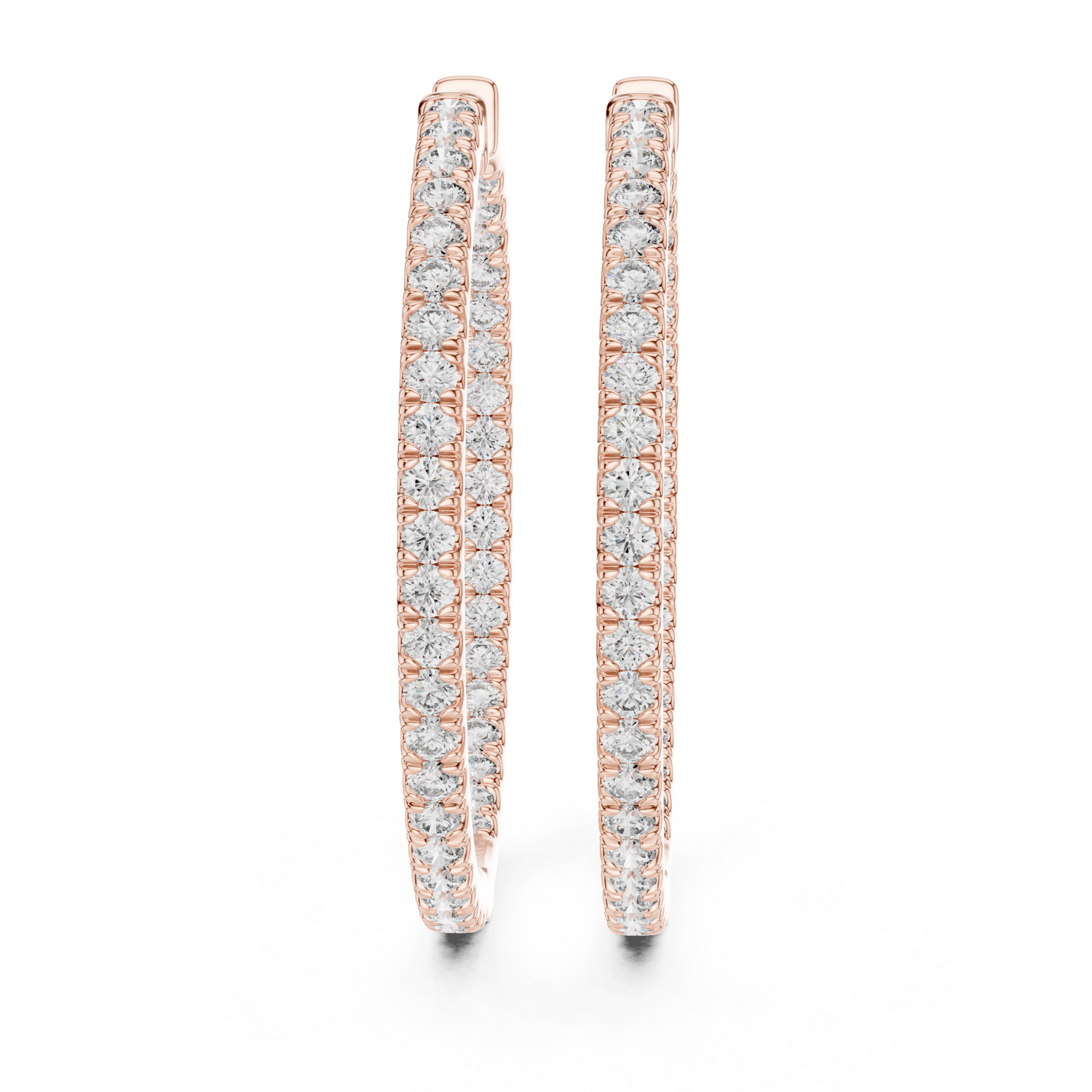 Round diamond rose gold hoop earrings for women
Rose gold hoop earrings with round cut diamonds
Front view of round diamond hoop earrings in rose gold
Slim rose gold hoops with round diamond design
Elegant round diamond hoop earrings with prong setting
Classic rose gold hoop earrings with round diamonds
Fine jewelry hoop earrings with round brilliant diamonds
Minimal rose gold hoops featuring round cut diamonds
Luxury round diamond hoop earrings in rose gold
Everyday rose gold hoop earrings