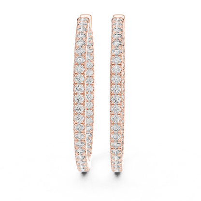 Round diamond rose gold hoop earrings for women
Rose gold hoop earrings with round cut diamonds
Front view of round diamond hoop earrings in rose gold
Slim rose gold hoops with round diamond design
Elegant round diamond hoop earrings with prong setting
Classic rose gold hoop earrings with round diamonds
Fine jewelry hoop earrings with round brilliant diamonds
Minimal rose gold hoops featuring round cut diamonds
Luxury round diamond hoop earrings in rose gold
Everyday rose gold hoop earrings
