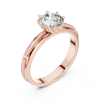 Rose gold diamond solitaire ring side angle view
Round cut diamond solitaire ring rose gold angle
Rose gold diamond ring round stone side view
Classic solitaire round diamond ring rose gold side
Rose gold engagement ring round diamond side angle
Round diamond prong set ring rose gold view
Rose gold single stone diamond ring side view
Round cut diamond ring rose gold side angle
Rose gold round diamond ring elegant side view
Classic round diamond ring rose gold profile view