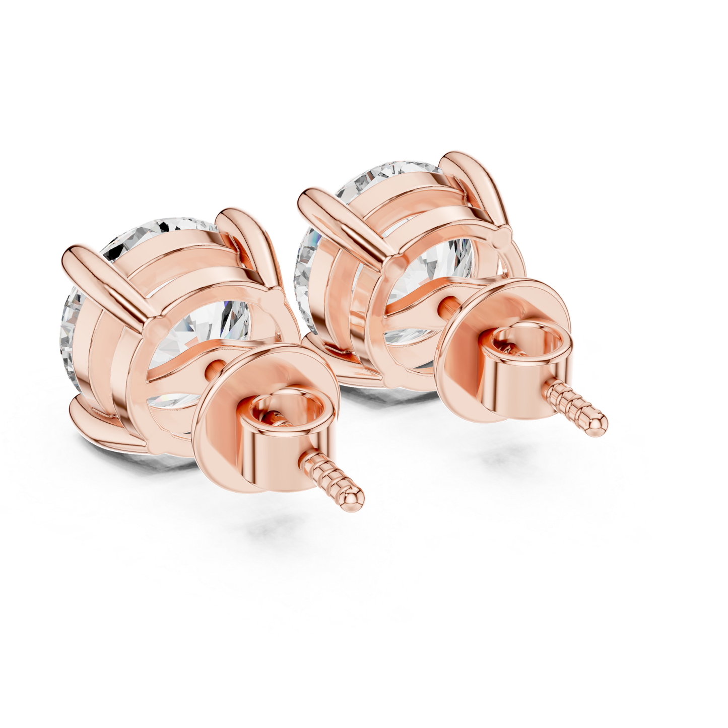 Rose gold round diamond stud earrings rear view
Round diamond stud earrings back profile
Rose gold round brilliant earrings back
Round diamond basket setting back view
Four prong round diamond studs back view
Lab grown round diamond earrings rear view
Rose gold round diamond post back
Round solitaire earrings basket back
Rose gold round diamond gallery back
Round diamond stud earrings push back
