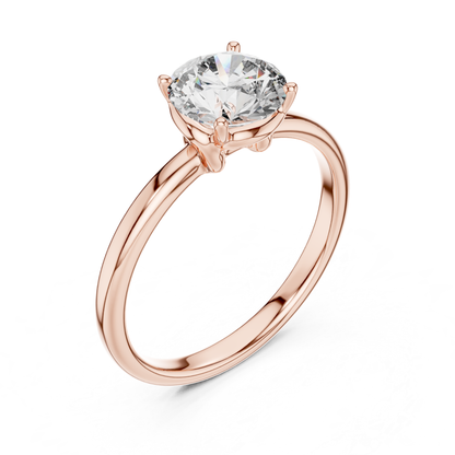 Rose gold round cut solitaire diamond ring perspective view
Rose gold round cut diamond engagement ring
Polished rose gold round cut solitaire ring
Rose gold four prong round cut ring
Rose gold slim band round cut diamond ring
Classic rose gold round cut solitaire ring
Elegant rose gold round cut diamond ring
Minimal rose gold round cut solitaire ring
Fine rose gold round cut diamond ring
Rose gold round cut solitaire diamond ring