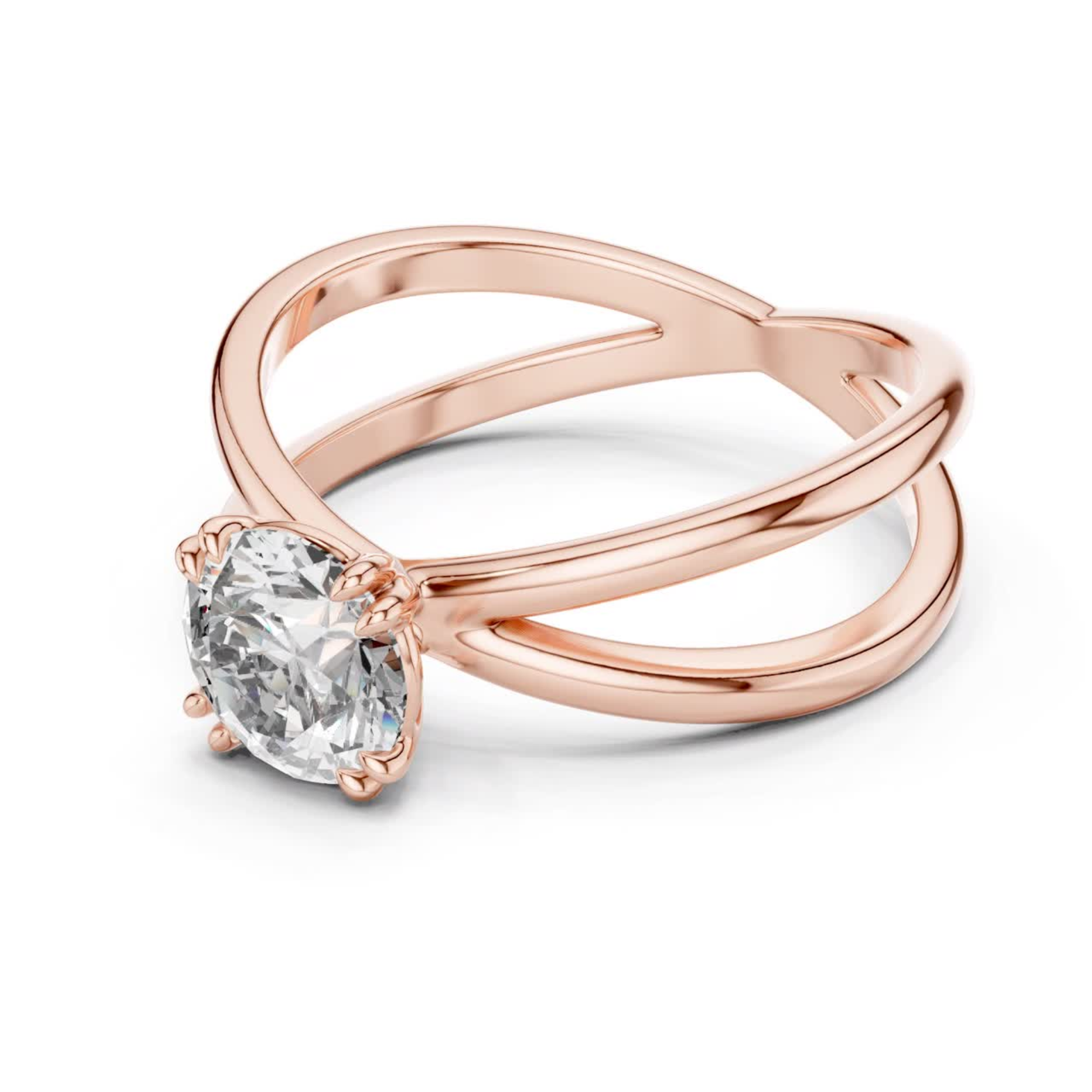Rose gold round cut split shank diamond ring angled view
Rose gold round cut solitaire split shank ring
Polished rose gold round cut diamond ring
Rose gold crossover split shank diamond ring
Rose gold six prong round cut diamond ring
Classic rose gold split shank solitaire ring
Elegant rose gold round cut engagement ring
Minimal rose gold round cut diamond ring
Fine rose gold solitaire split shank ring
Rose gold round cut diamond engagement ring