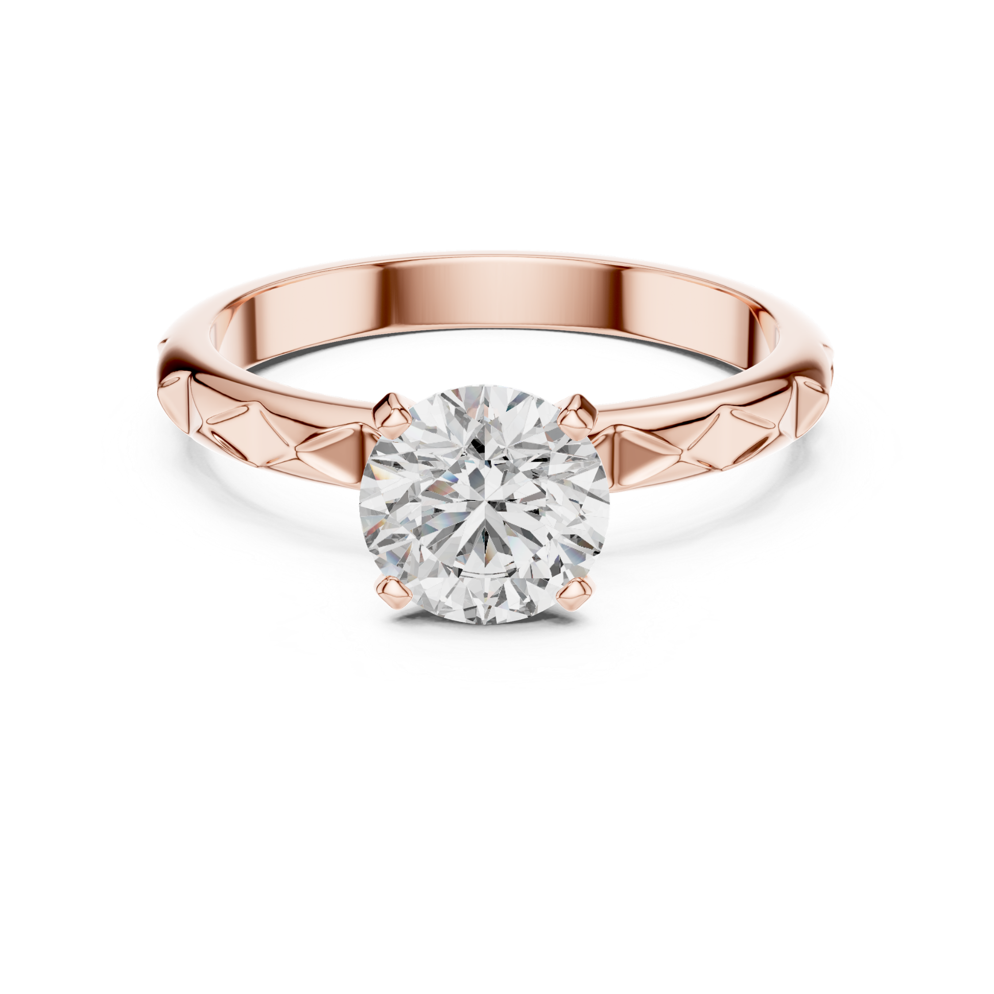 Rose gold round cut textured solitaire diamond ring
Rose gold engraved band round diamond ring design
Polished rose gold round solitaire diamond ring
Rose gold four prong round diamond ring setting
Rose gold textured band solitaire diamond ring
Classic rose gold round diamond engagement ring
Elegant rose gold textured diamond band ring
Rose gold polished round diamond solitaire ring
Fine rose gold engraved solitaire diamond ring
Rose gold round diamond textured band ring