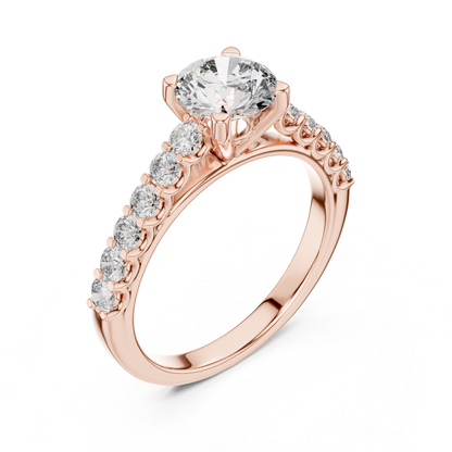 Rose gold round diamond accent band ring angle view
Rose gold round diamond band ring angled profile
Round diamond accent band ring in rose gold
Four prong round diamond accent ring angle view
Rose gold solitaire diamond accent band design
Round brilliant diamond accent band ring design
Rose gold round diamond ring angled front view
Round diamond accent rose gold band perspective
Rose gold diamond accent band ring side angle
Round diamond rose gold band ring angled view
