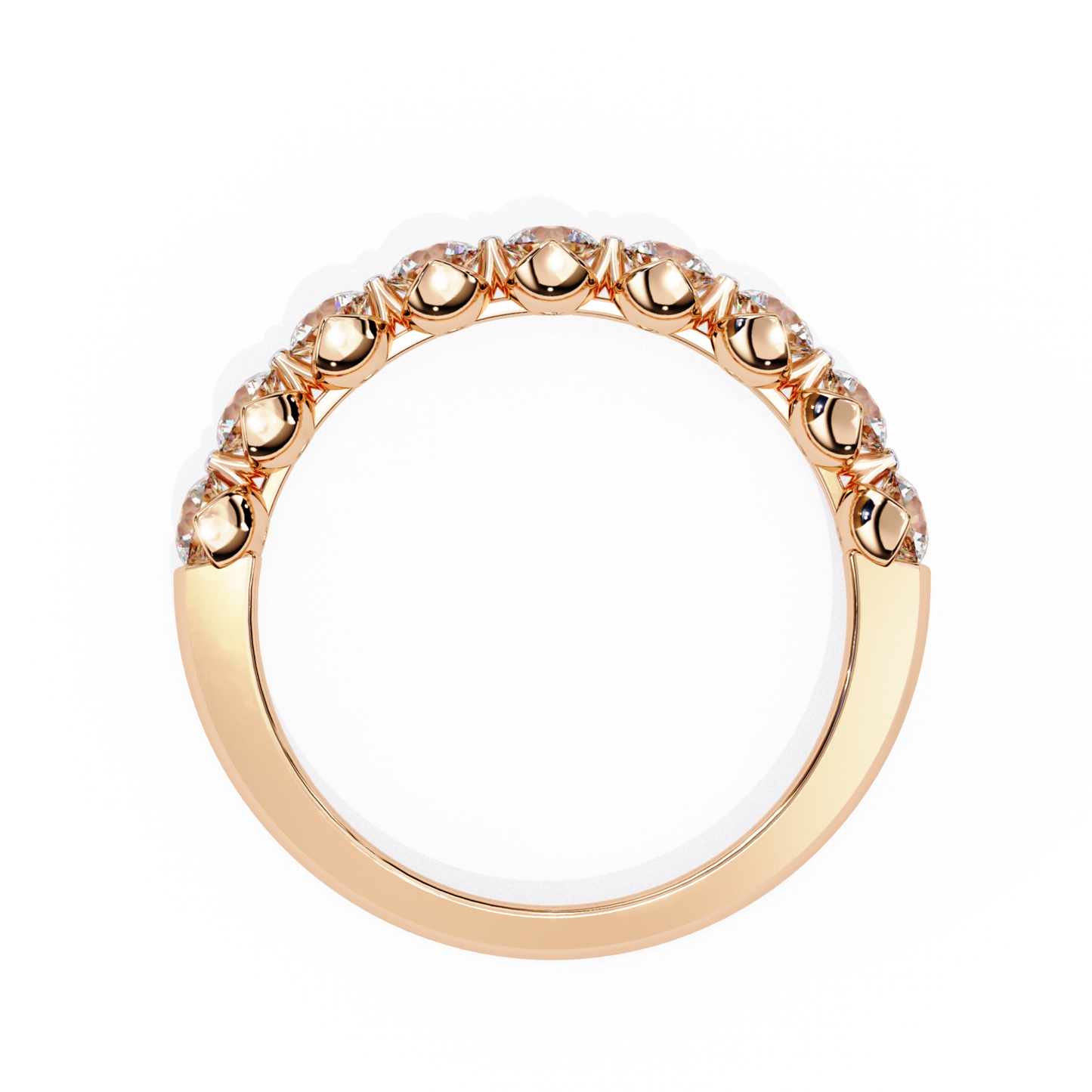 Rose gold diamond back view
Round diamond band rear side
Rose gold ring inner view
Diamond setting back detail
Rose gold band underside
Round stone ring back
Rose gold diamond mount view
Inner side diamond band
Rose gold ring back angle
Diamond band rear finish