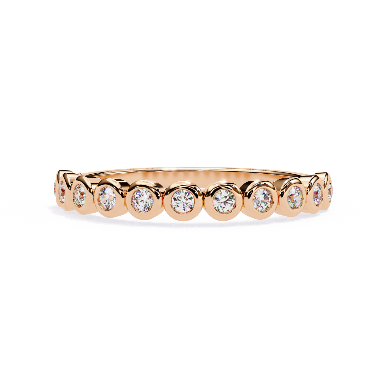 Rose gold band with round bezel diamonds
Round diamond bezel set rose gold ring
Rose gold ring with round diamond settings
Slim rose gold diamond band
Bezel set round diamond rose gold band
Rose gold ring with small round diamonds
Diamond bezel style rose gold band
Rose gold band ring with round diamond detail
Plain rose gold diamond band
Round diamond bezel band ring in rose gold