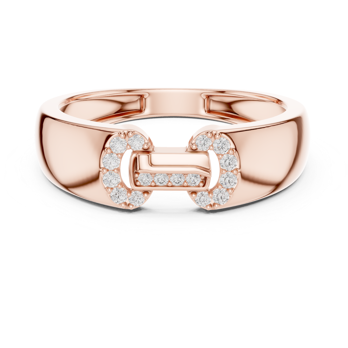 Rose gold round diamond buckle band ring for women
Modern rose gold round diamond statement band ring
Polished rose gold diamond buckle style ring
Round diamond rose gold fashion band ring
Luxury rose gold geometric diamond band ring
Minimal rose gold round diamond wide band ring
Contemporary rose gold diamond buckle ring design
Sleek rose gold round diamond open buckle ring
Elegant rose gold diamond accented band ring
Rose gold bold round diamond designer band ring
