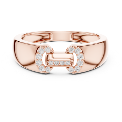 Rose gold round diamond buckle band ring for women
Modern rose gold round diamond statement band ring
Polished rose gold diamond buckle style ring
Round diamond rose gold fashion band ring
Luxury rose gold geometric diamond band ring
Minimal rose gold round diamond wide band ring
Contemporary rose gold diamond buckle ring design
Sleek rose gold round diamond open buckle ring
Elegant rose gold diamond accented band ring
Rose gold bold round diamond designer band ring