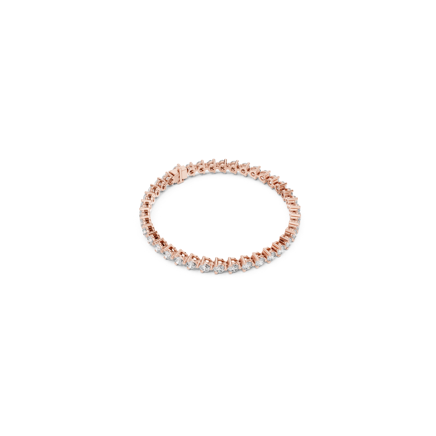 Rose gold round diamond circle bracelet
Luxury rose gold tennis bracelet
Elegant round diamond circle bracelet
Rose gold bracelet with round diamonds
Fine jewelry circle bracelet
Classic rose gold diamond jewelry
Sparkling round diamond bracelet
Premium rose gold bracelet angle view
Womens rose gold circle bracelet
Rose gold round stone bracelet