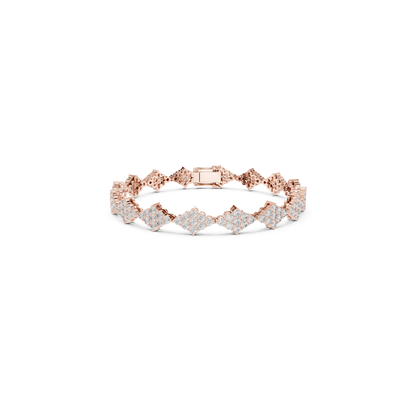 Rose gold round diamond cluster tennis bracelet
Round diamond floral cluster bracelet in rose gold
Rose gold bracelet with round diamond clusters
Round cut diamond tennis bracelet rose gold design
Rose gold round diamond link bracelet front view
Cluster set round diamond bracelet in rose gold
Rose gold diamond bracelet with floral motifs
Round diamond cluster link bracelet with clasp
Rose gold tennis bracelet featuring round diamonds
Elegant round diamond cluster bracelet rose gold finish