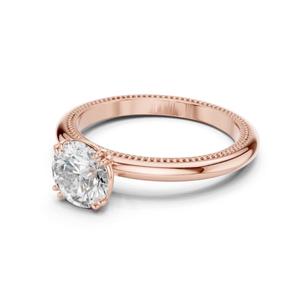 Rose gold round diamond milgrain ring side angle
Round diamond milgrain ring in rose gold side angle
Rose gold round diamond milgrain ring side angle
Round brilliant diamond milgrain ring side angle
Rose gold round milgrain diamond ring side angle
Rose gold round diamond milgrain ring side view
Polished round diamond milgrain ring in rose gold
Rose gold milgrain diamond ring side angle view
Rose gold round milgrain ring side angle view
Rose gold round brilliant milgrain ring side angle