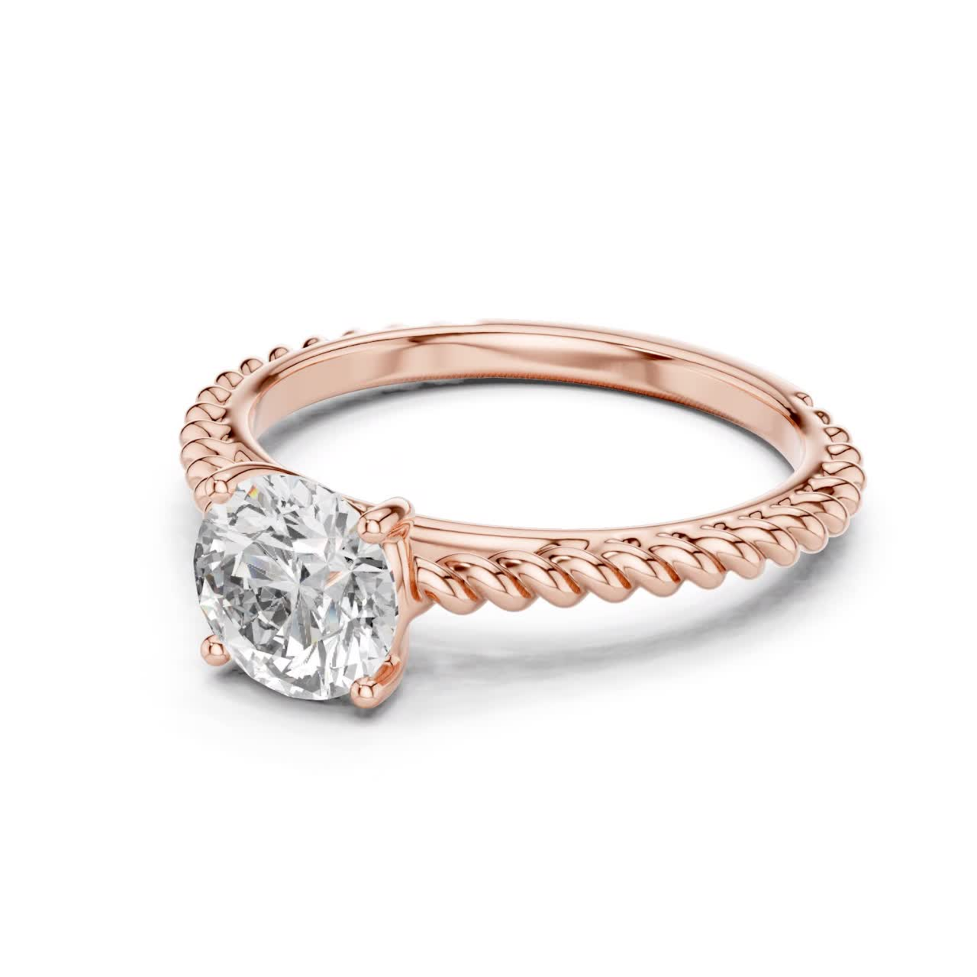 Rose gold round diamond rope band ring angle view
Rose gold round solitaire rope band ring angle
Round diamond rope band ring in rose gold angle
Rose gold four prong round diamond ring angle
Round brilliant diamond rope band solitaire ring
Polished rose gold round diamond rope band ring
Rose gold twisted rope band diamond ring angle
Classic round diamond rope band gold ring
Rose gold solitaire ring with rope band detail
Round diamond rose gold rope band setting
