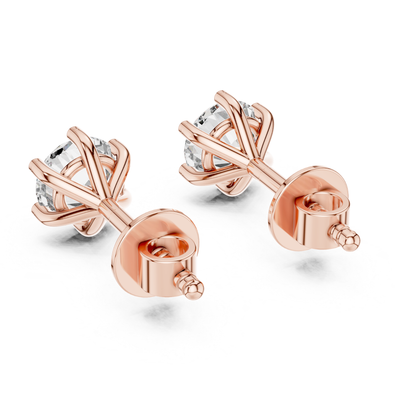 Rose gold round diamond stud earrings back view
Round diamond solitaire stud earrings back view
Six prong round diamond studs back view
Rose gold diamond stud earrings rear view
Classic round diamond studs back profile
Round solitaire diamond earrings rear view
Rose gold prong set diamond studs back view
Round brilliant diamond studs rear profile
Minimal diamond stud earrings back angle
Round diamond earrings rose gold back view