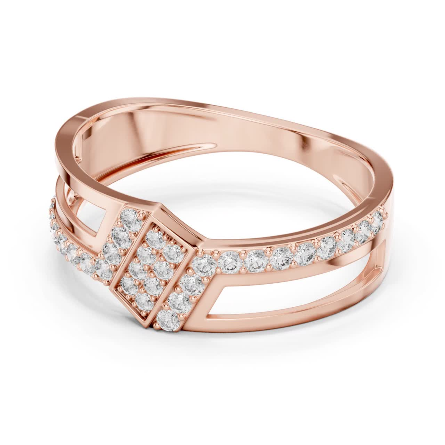 Rose gold round diamond open band ring side view
Side view rose gold geometric diamond band ring
Rose gold split band round diamond ring profile
Modern rose gold pave diamond ring side angle
Rose gold open style round diamond fashion ring
Side profile rose gold round diamond band ring
Rose gold layered round diamond ring side view
Contemporary rose gold crossover diamond band ring
Rose gold statement diamond ring side profile
Round diamond rose gold open band side view