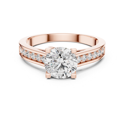 Rose gold round solitaire channel diamond ring
Round solitaire channel set diamond rose gold ring
Rose gold channel band diamond ring design
Round diamond channel set solitaire ring style
Rose gold solitaire ring with channel diamonds
Polished rose gold channel diamond ring design
Minimal channel set solitaire diamond ring style
Round brilliant channel diamond ring in rose gold
Rose gold round channel set diamond ring design
Classic channel diamond solitaire ring in rose gold