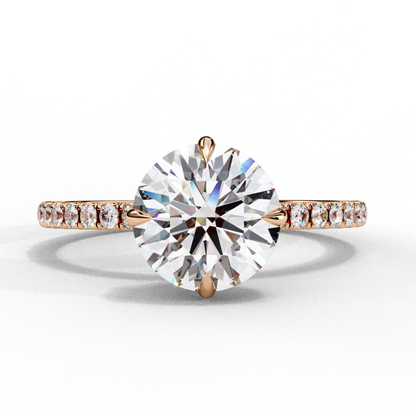 Round stone on rose gold
Rose gold ring with round stone
Round gem on gold band
Solitaire round stone in rose gold
Round cut stone on rose gold
Rose gold band with round stone
Elegant round stone in rose gold
Rose gold ring with center stone
Classic round stone on gold band
Simple round gem in rose gold