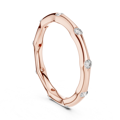 Rose gold scattered diamond eternity band
Minimal rose gold diamond wedding ring
Rose gold flush set diamond band
Slim rose gold eternity ring with diamonds
Modern rose gold diamond stacking band
Delicate rose gold scattered diamond ring
Round diamond eternity band in rose gold
Rose gold minimalist diamond band
Contemporary rose gold diamond ring
Elegant rose gold diamond eternity band