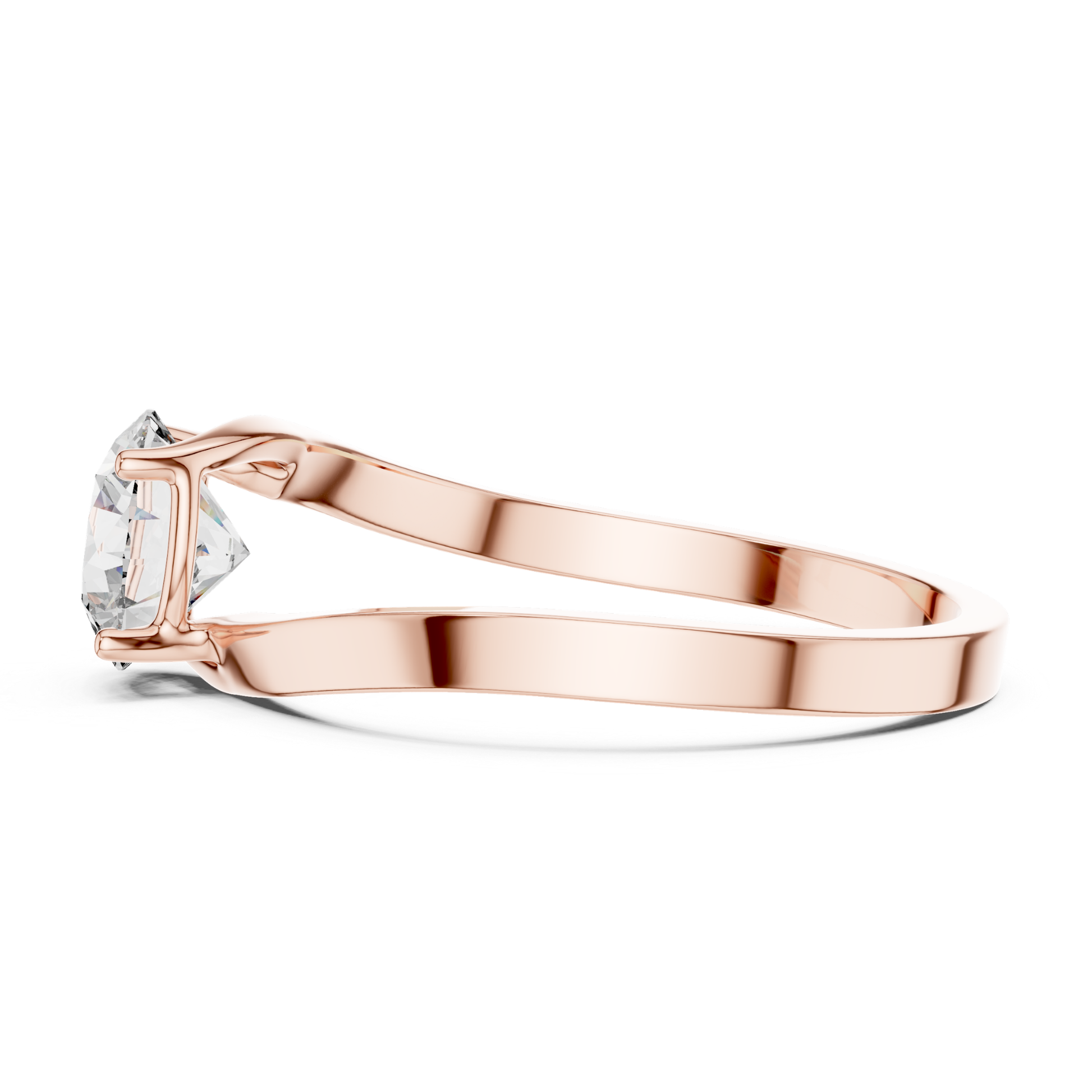 Rose gold solitaire diamond ring profile view
Rose gold diamond ring profile with slim band
Rose gold prong set solitaire diamond ring
Polished rose gold solitaire ring profile
Rose gold engagement ring profile design
Classic rose gold diamond ring profile
Rose gold ring with elevated diamond setting
Minimal rose gold solitaire ring profile
Rose gold diamond ring side profile design
Fine rose gold solitaire engagement ring profile