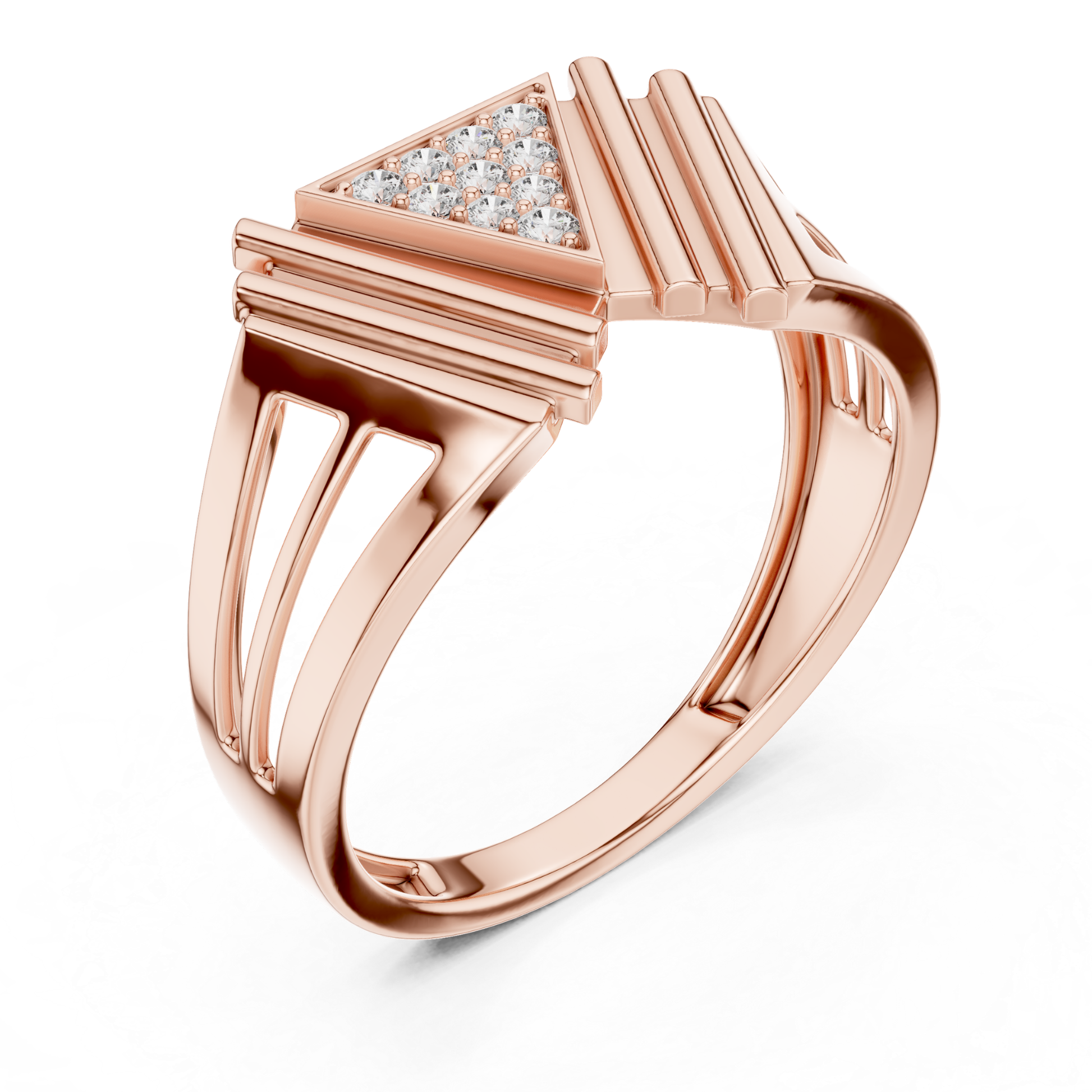 Rose gold triangle diamond ring with geometric design
Modern rose gold pavé diamond triangle fashion ring
Rose gold geometric cocktail ring with round diamonds
Luxury rose gold triangle diamond open shank ring
Bold rose gold diamond ring for women
Designer rose gold triangle top diamond ring
Rose gold round diamond geometric fashion ring
Pavé diamond rose gold triangle statement band ring
Rose gold luxury geometric diamond cocktail ring
Modern rose gold triangle diamond split shank ring