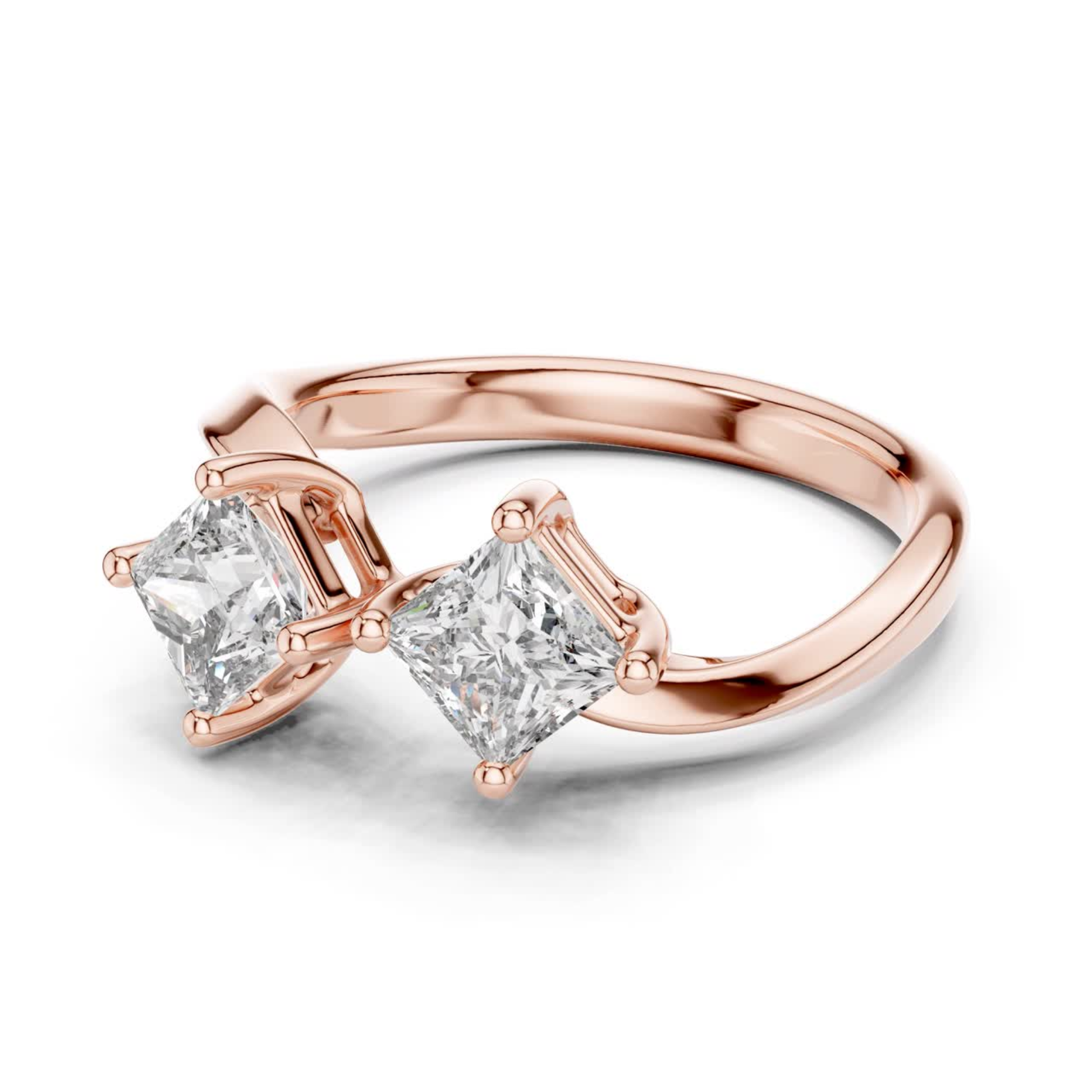 Rose gold twin princess diamond bypass ring
Open bypass ring with princess cut diamonds in rose gold
Rose gold double princess diamond ring
Modern rose gold crossover diamond ring
Princess cut diamond bypass ring in rose gold
Elegant rose gold open diamond ring
Minimal twin diamond ring in rose gold
Rose gold ring with two princess cut diamonds
Contemporary bypass diamond ring in rose gold
Rose gold open style princess diamond ring