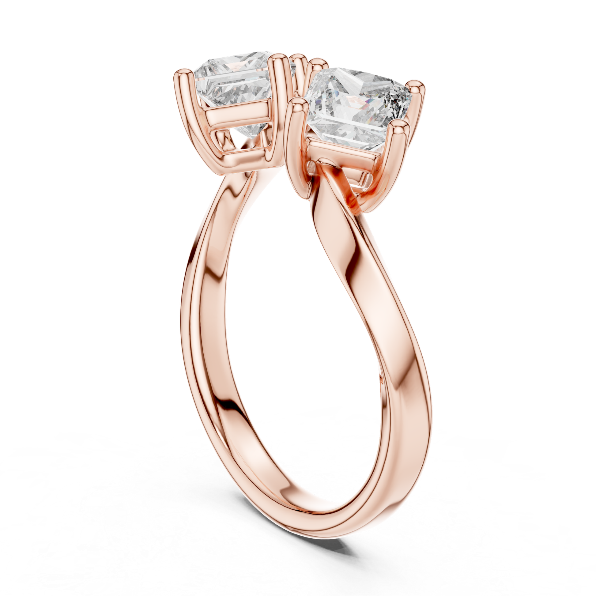 Rose gold twin princess diamond open ring
Open style rose gold ring with princess diamonds
Modern rose gold double diamond ring
Twin princess cut diamond ring in rose gold
Elegant rose gold open diamond ring
Contemporary rose gold twin stone ring
Minimal rose gold princess diamond ring
Rose gold crossover ring with two diamonds
Stylish open ring with twin princess diamonds
Rose gold statement ring with princess cut diamonds