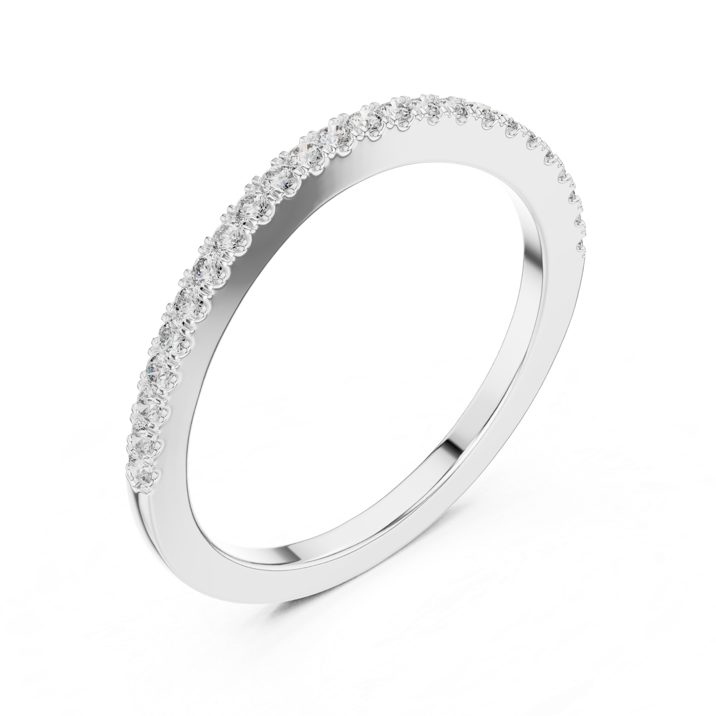 Round Diamond Half Eternity Ring in White Gold
White Gold Round Cut Diamond Band Ring
Prong Set Round Diamond Ring in White Gold
White Gold Diamond Wedding Band Angled View
Round Diamond Half Eternity Band White Gold
White Gold Diamond Ring Side Perspective
Slim Diamond Band Ring in White Gold
Round Stone Diamond Ring White Gold View
Shared Prong Diamond Band in White Gold
White Gold Round Diamond Wedding Band