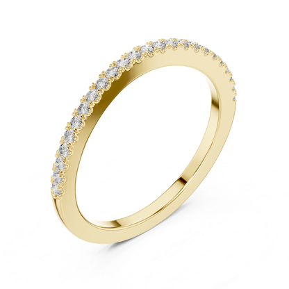 Round Diamond Half Eternity Ring in Yellow Gold
Yellow Gold Round Cut Diamond Band Ring
Prong Set Round Diamond Ring in Yellow Gold
Yellow Gold Diamond Wedding Band Angled View
Round Diamond Half Eternity Band Yellow Gold
Yellow Gold Diamond Ring Side Perspective
Slim Diamond Band Ring in Yellow Gold
Round Stone Diamond Ring Yellow Gold View
Shared Prong Diamond Band in Yellow Gold
Yellow Gold Round Diamond Wedding Band
