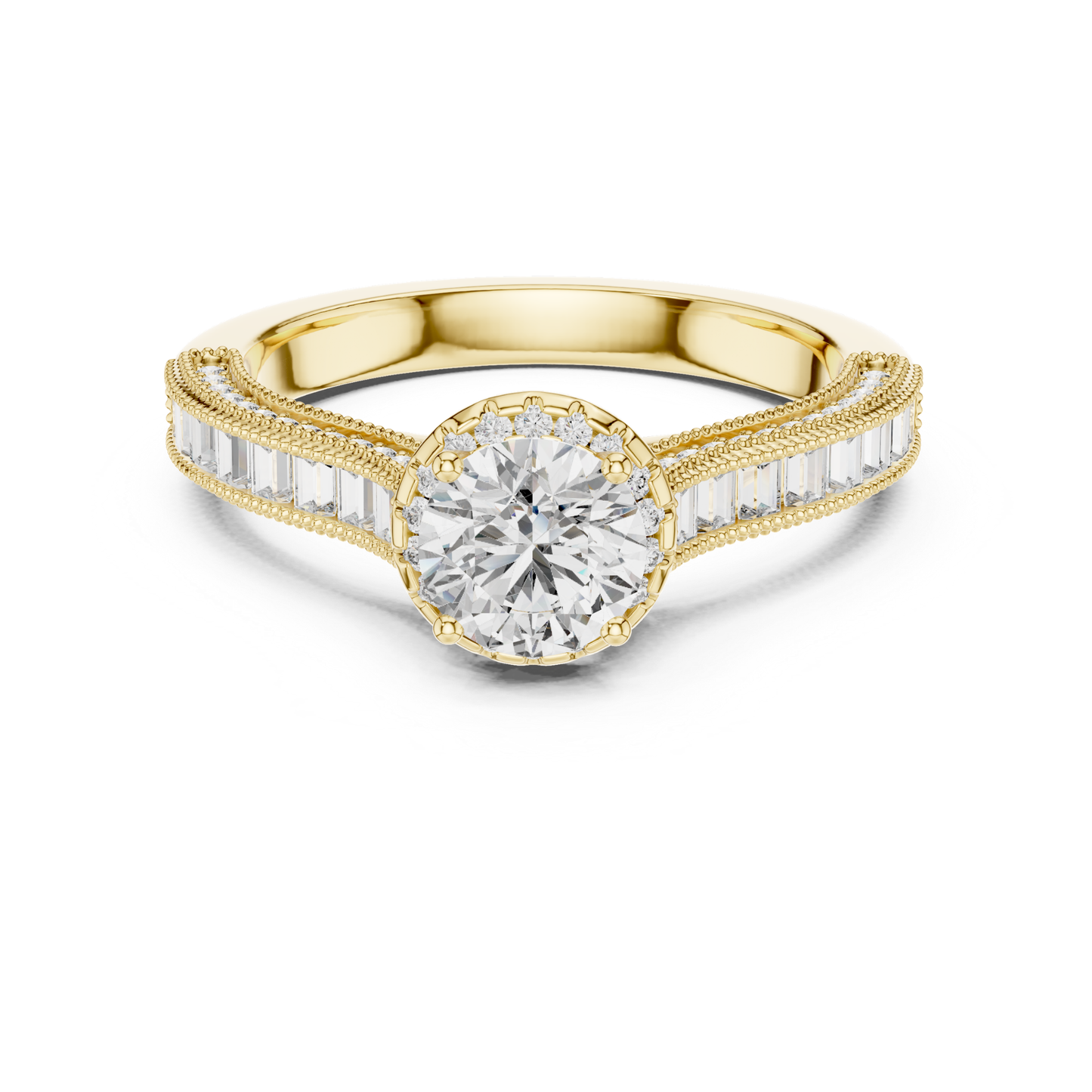 Round diamond baguette halo engagement ring
Yellow gold round diamond baguette halo ring
Round brilliant diamond baguette halo ring
Yellow gold milgrain halo diamond ring
Round diamond baguette engagement ring yellow gold
Lab grown round diamond baguette halo ring
Round diamond halo ring with baguette stones
Yellow gold round halo engagement ring
Classic round diamond baguette halo ring
Milgrain halo round diamond baguette ring