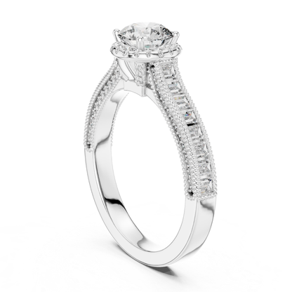 Round diamond baguette halo ring rear side view
White gold round diamond baguette halo ring
Rear side round brilliant diamond halo ring
White gold baguette diamond engagement ring
Round diamond halo ring with baguette stones
Lab grown round diamond baguette halo ring
Milgrain halo round diamond engagement ring
White gold halo ring with baguette accents
Classic round diamond baguette halo ring
Round diamond rear side ring white gold