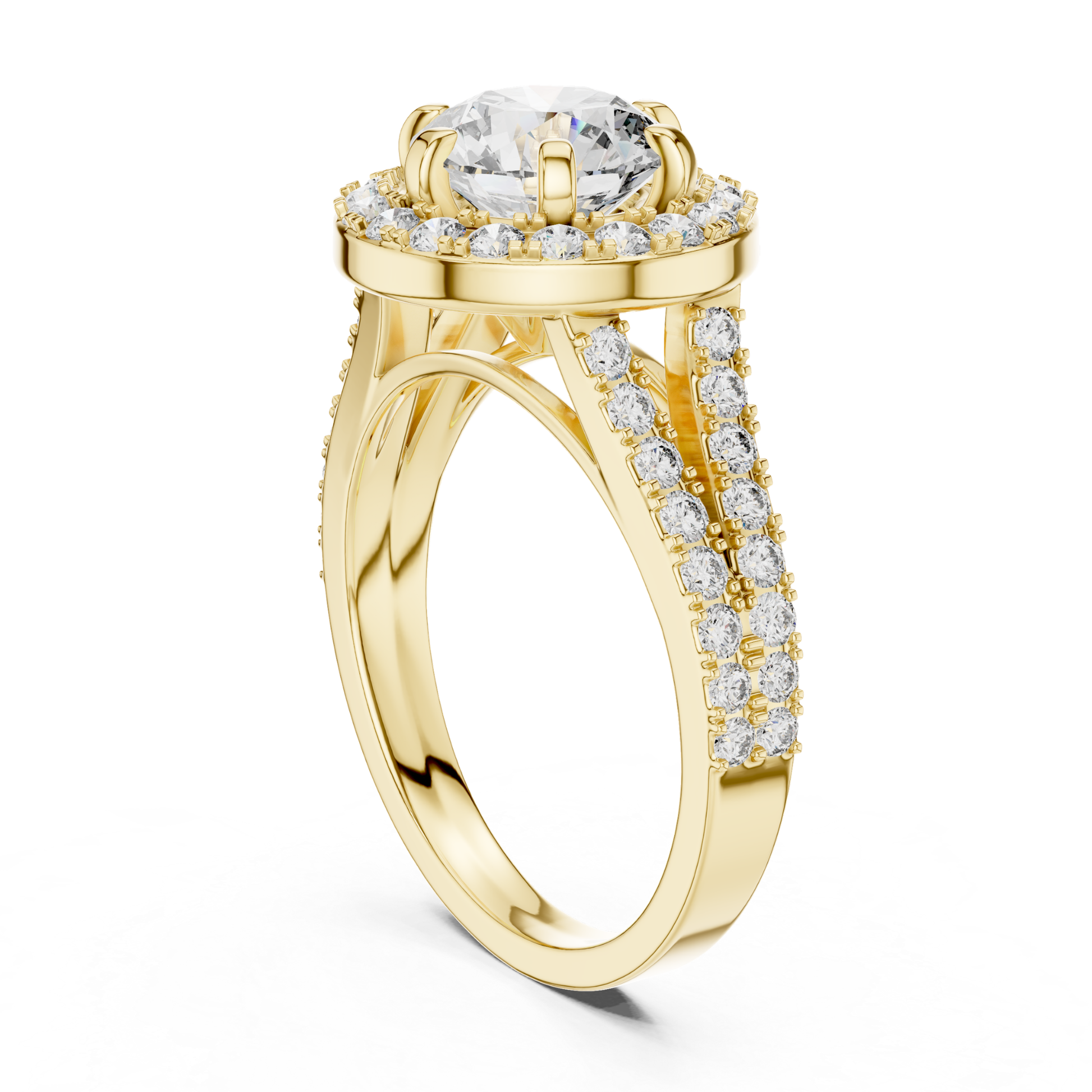 Round diamond double halo ring side angle view
Yellow gold round diamond double halo ring
Side angle round brilliant diamond halo ring
Yellow gold split shank diamond engagement ring
Round diamond halo ring with split band
Lab grown round diamond double halo ring
Milgrain double halo round diamond ring
Yellow gold halo ring with split shank
Classic round diamond halo engagement ring
Round diamond side angle ring yellow gold