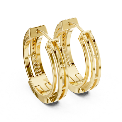 Round diamond double row hoop earrings back view
Yellow gold diamond hoop earrings rear view
Double row diamond hoop earrings back profile
Round diamond hoop earrings clasp back view
Yellow gold hoop earrings inner back detail
Round diamond hoop earrings rear angle view
Double row diamond earrings back perspective
Yellow gold diamond hoops with hinge back view
Round diamond hoop earrings back side detail
Diamond hoop earrings back locking mechanism