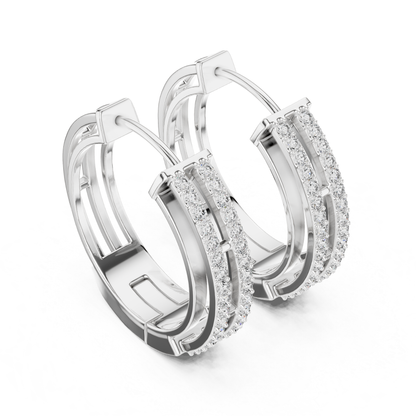 Round diamond double row hoop earrings side view
White gold round diamond hoop earrings side angle
Double row round diamond hoop earrings profile view
Round diamond hinged hoop earrings side perspective
Diamond hoop earrings with double rows
Round cut diamond hoop earrings angled side view
White gold double row diamond hoop earrings
Round diamond hoop earrings with clasp view
Side profile round diamond double hoop earrings
White gold hoop earrings with round diamonds