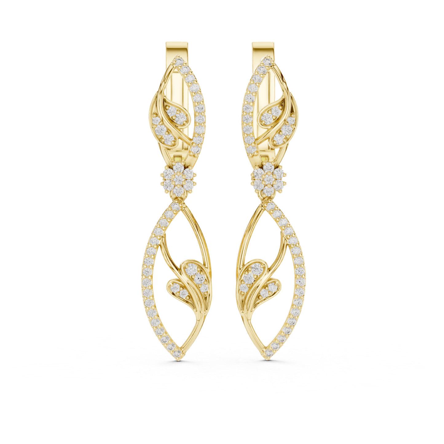 Round diamond leaf drop earrings in yellow gold
Yellow gold leaf diamond drop earrings for women
Open leaf diamond earrings with round diamonds
Floral diamond drop earrings in yellow gold
Nature inspired round diamond drop earrings
Leaf motif diamond earrings with round diamonds
Yellow gold diamond dangle earrings for women
Elegant leaf shaped diamond drop earrings
Round brilliant diamond leaf earrings in gold
Double leaf diamond drop earrings in yellow gold
