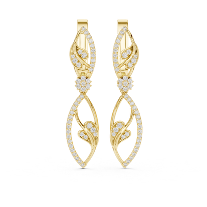 Round diamond leaf drop earrings in yellow gold
Yellow gold leaf diamond drop earrings for women
Open leaf diamond earrings with round diamonds
Floral diamond drop earrings in yellow gold
Nature inspired round diamond drop earrings
Leaf motif diamond earrings with round diamonds
Yellow gold diamond dangle earrings for women
Elegant leaf shaped diamond drop earrings
Round brilliant diamond leaf earrings in gold
Double leaf diamond drop earrings in yellow gold